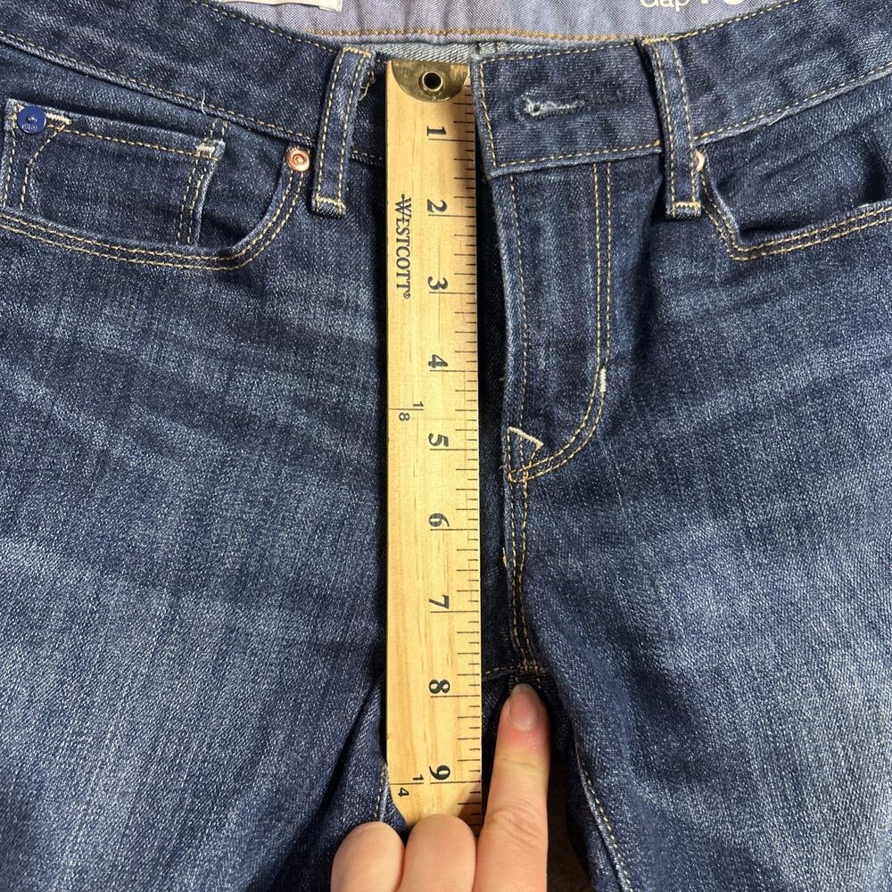 Gap 1969 Womens Jeans Sz. 27 4R Sexy Bootcut Dark Blue - Picture 14 of 16